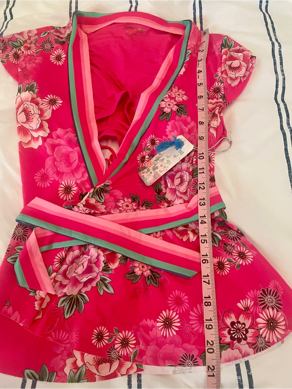 NWT Johnny Was Belrose Wrap Tankini Top. Medium. FUN! - Picture 6 of 7